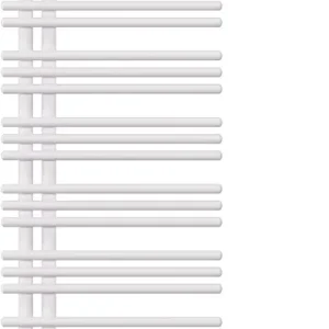 Radiateur de bain Zehnder Yucca Asym Blanc mat Résistance électrique à gauche Solde